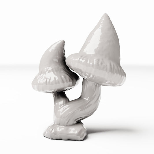 Photo de produit de modélisme pour diorama 0 : plantes pour diorama : groupe de champignons pointus avec deux champignons (réf. 558D)