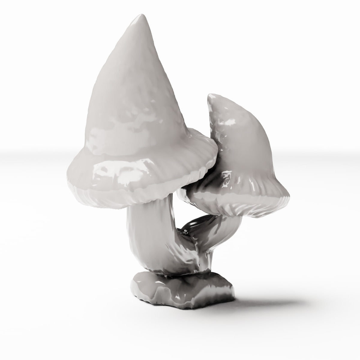 Photo de produit de modélisme de diorama 3 : plantes de diorama : groupe de champignons à chapeau pointu avec deux champignons (réf. 558D)