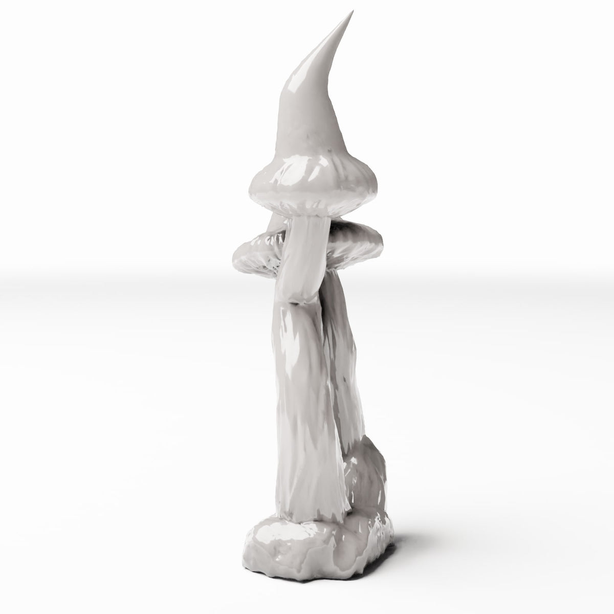 Photo produit de modélisme de diorama 0 : plantes de diorama : groupe de champignons pointus aux extrémités courbées (Réf. 559D)