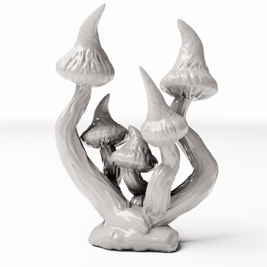 Photo produit de modélisme de diorama 0 : plantes de diorama : groupe de champignons pointus (réf. 560D)