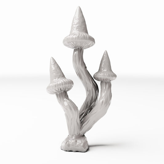 Photo de produit de modélisme de diorama 0 : plantes de diorama : groupe de champignons pointus avec trois champignons (réf. 564D)