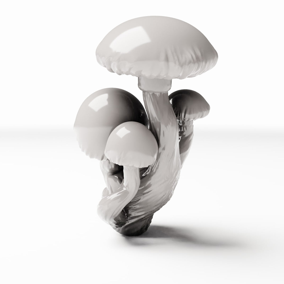 Photo de produit de modélisme de diorama 2 : plantes de diorama : touffe de champignons avec tronc d’arbre (réf. 575D)
