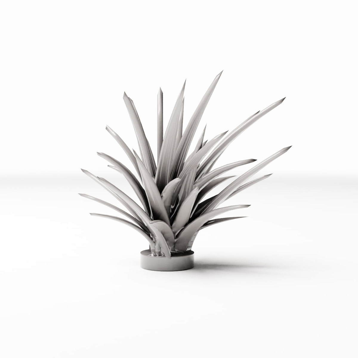Photo produit de modélisme de diorama 2 : plante de diorama en rosette dans un pot (Réf. 582D)