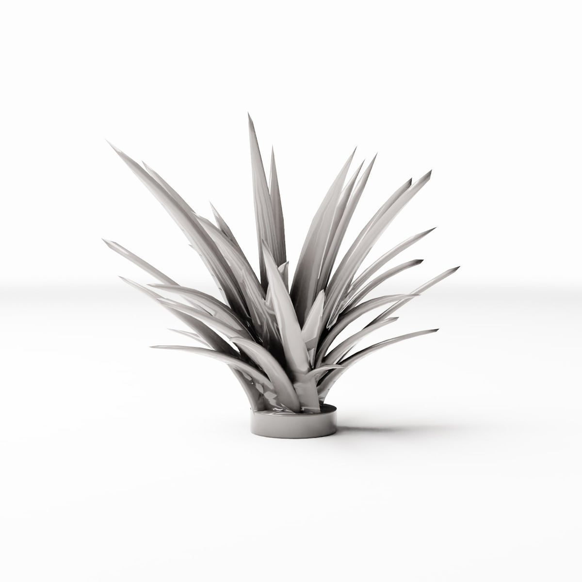 Photo de produit de modélisme de diorama 3 : plantes de diorama : plante en rosette en pot de fleurs (Réf. 582D)