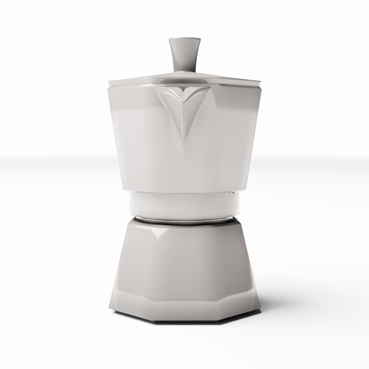 Photo produit pour diorama et modélisme 2 : Cuisine de diorama : cafetière en aluminium (Ref. 595D)