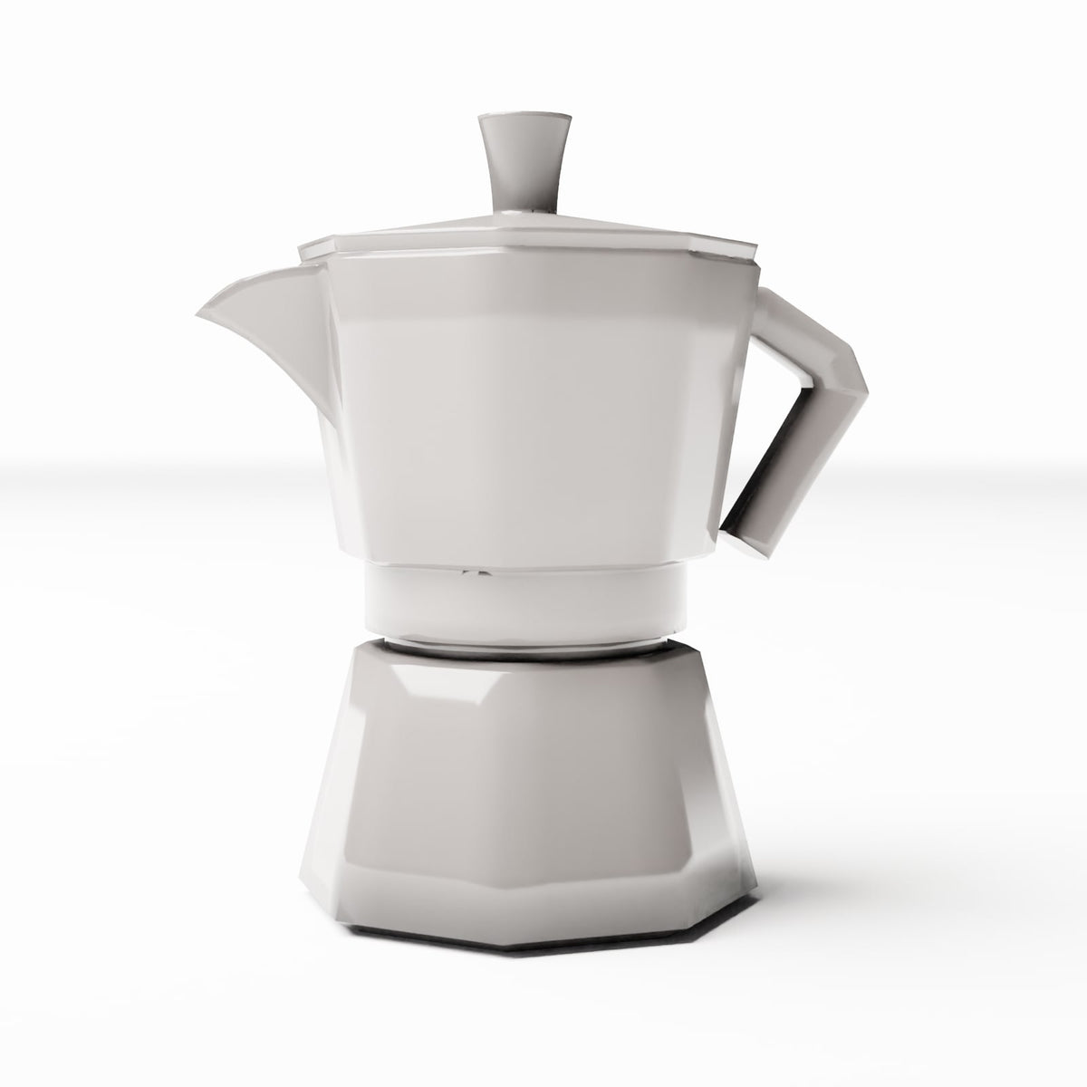 Photo produit pour diorama et modélisme 3 : Cuisine de diorama : cafetière en aluminium (Ref. 595D)