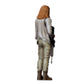 3DP Miniatures 1: Stehende Figur: Frau mit Gewehr vor dem Körper (Ref. Nr. 496)