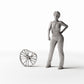 Photo produit pour diorama et modélisme 1 : Atelier de diorama : roue de vélo endommagée (Ref. 603D)