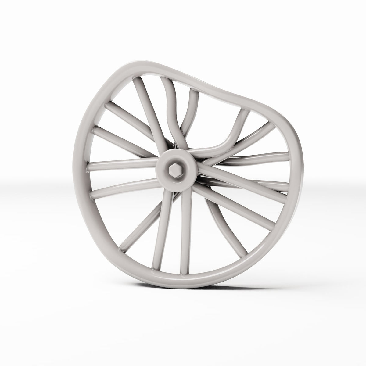 Photo produit pour diorama et modélisme 0 : Atelier de diorama : roue de vélo endommagée (Ref. 603D)