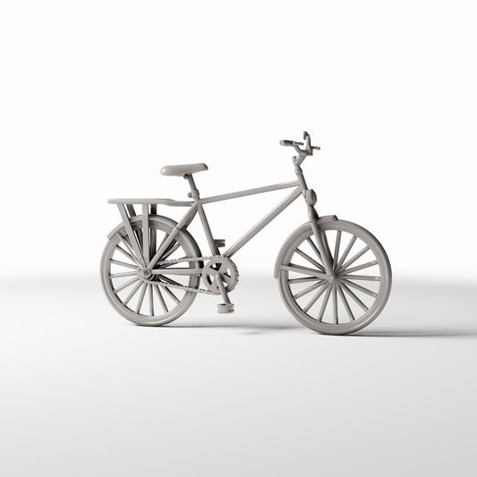 Photo produit pour diorama et modélisme 0 : Diorama de rue : vélo avec siège arrière (Ref. 604D)