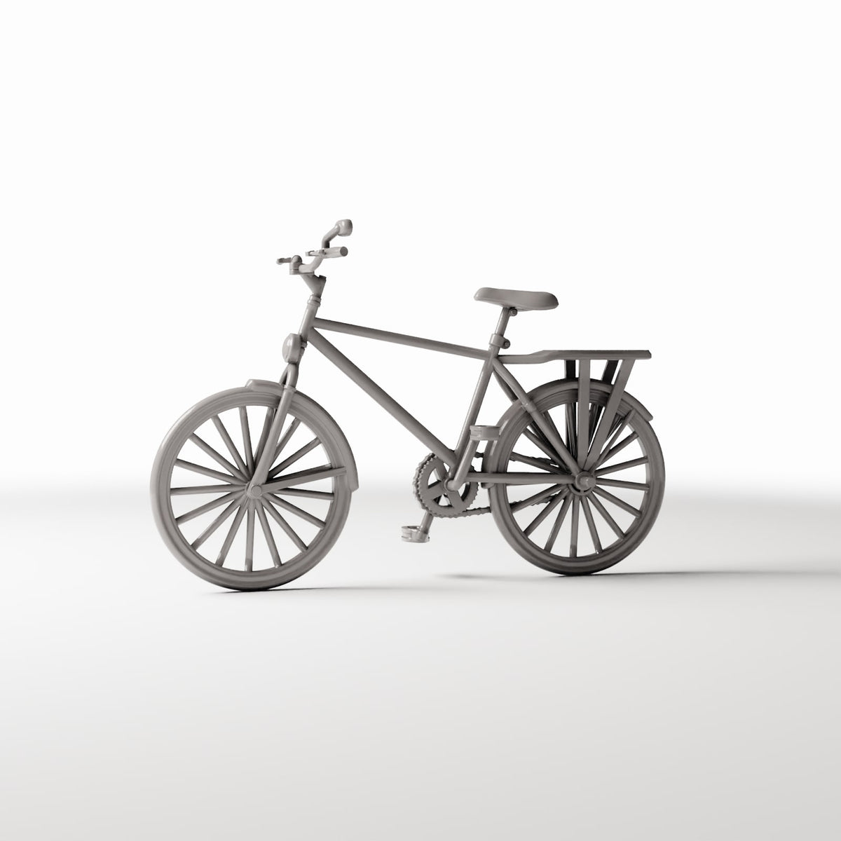 Photo produit pour diorama et modélisme 3 : Diorama de rue : vélo avec siège arrière (Ref. 604D)