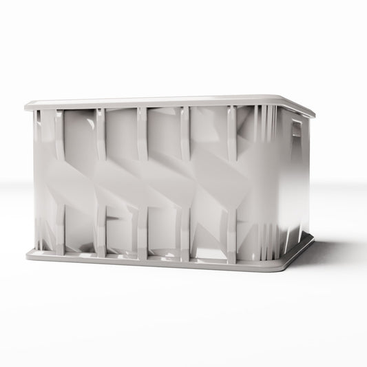 Photo produit pour diorama et modélisme 0 : Diorama Entrepôt : Caisse à bouteilles vide avec compartiments (Ref. 614D)
