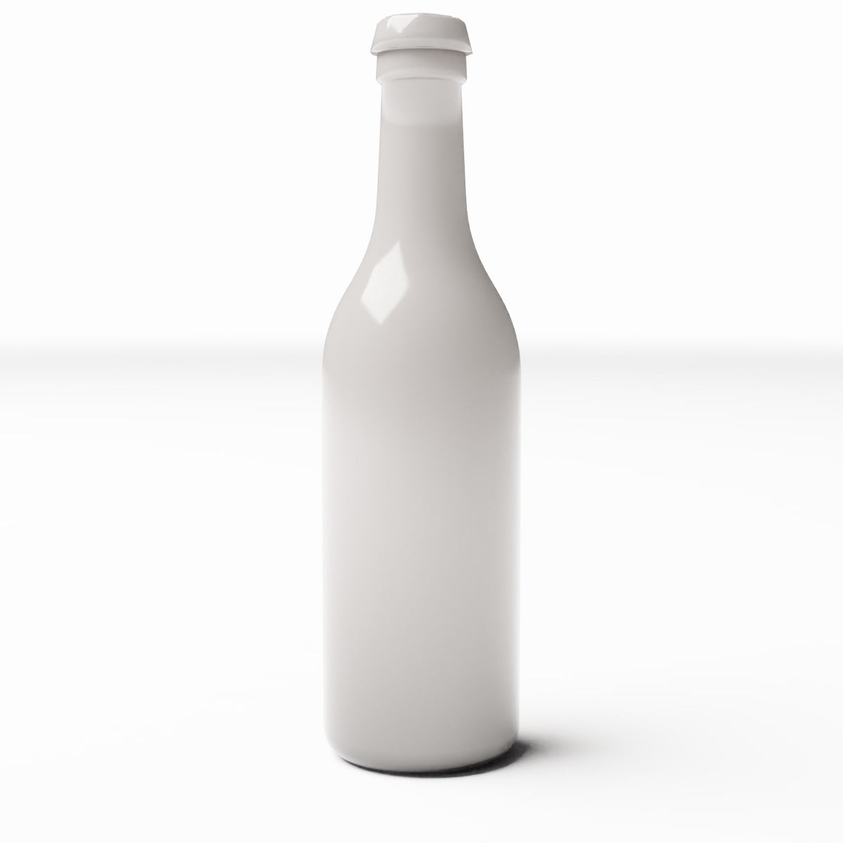 Photo produit pour diorama et modélisme 0 : Cuisine de diorama : Bouteille en verre élancée avec bouchon (Ref. 617D)