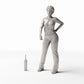 Photo produit pour diorama et modélisme 1 : Diorama maison : bouteille en verre élancée (Ref. 623D)