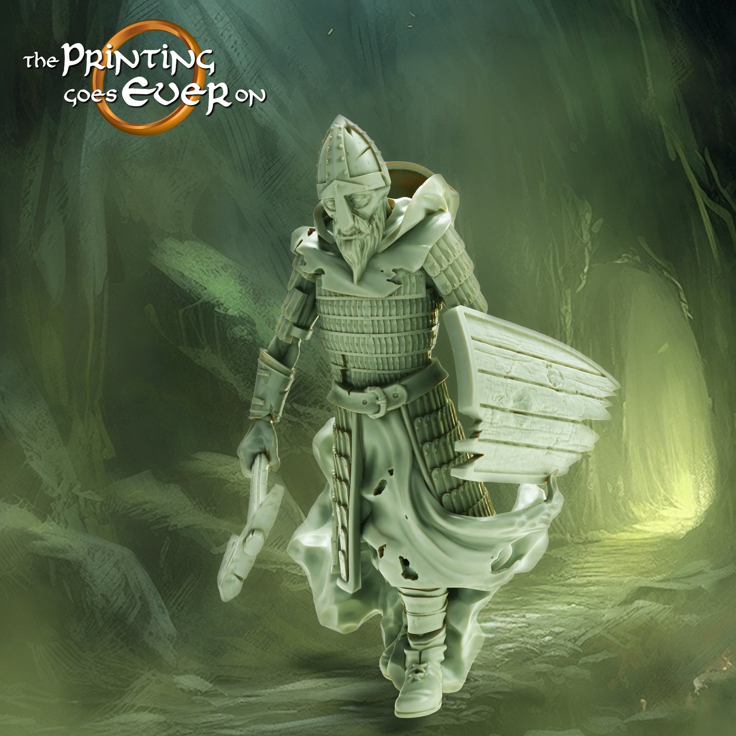 Photo du produit Tabletop 28mm The Printing Goes Ever On (TPGEO) 0: Esprit Mercenaire: Guerrier des Morts - Armée des Damnés et Voleurs