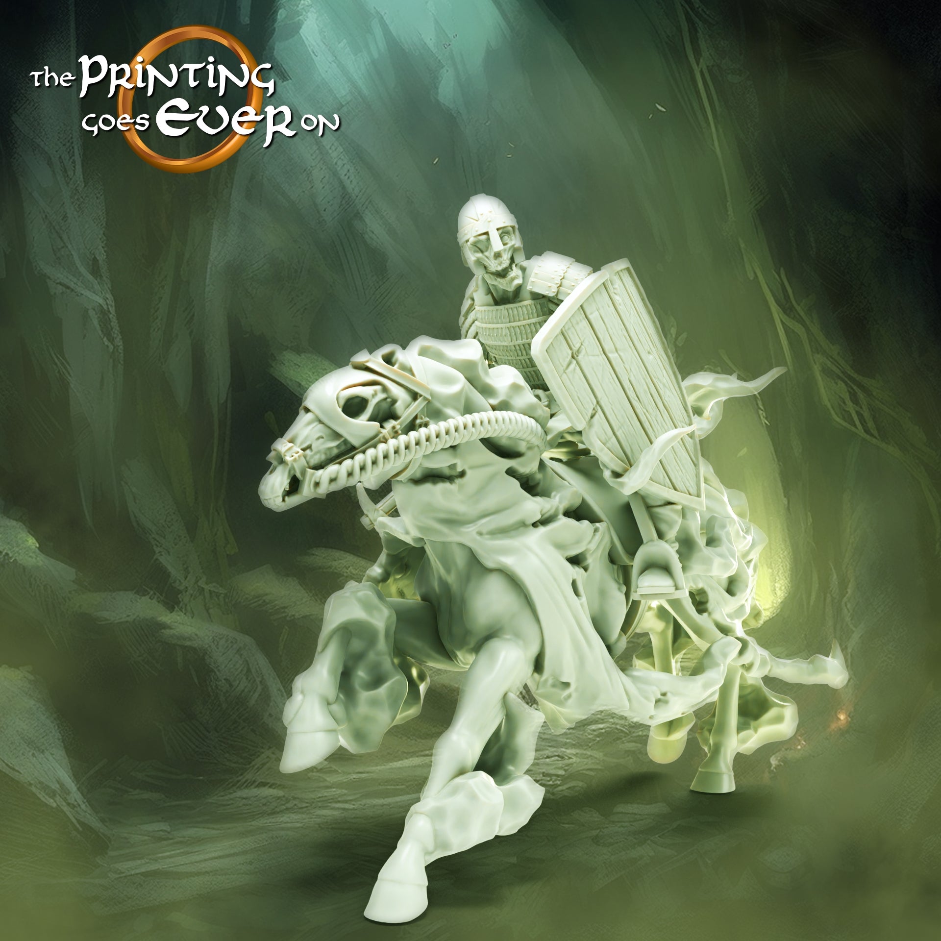 Photo du produit Tabletop 28mm The Printing Goes Ever On (TPGEO) 0: Cavalier Fantôme : Guerrier des Morts - Armée des Damnés et Voleurs
