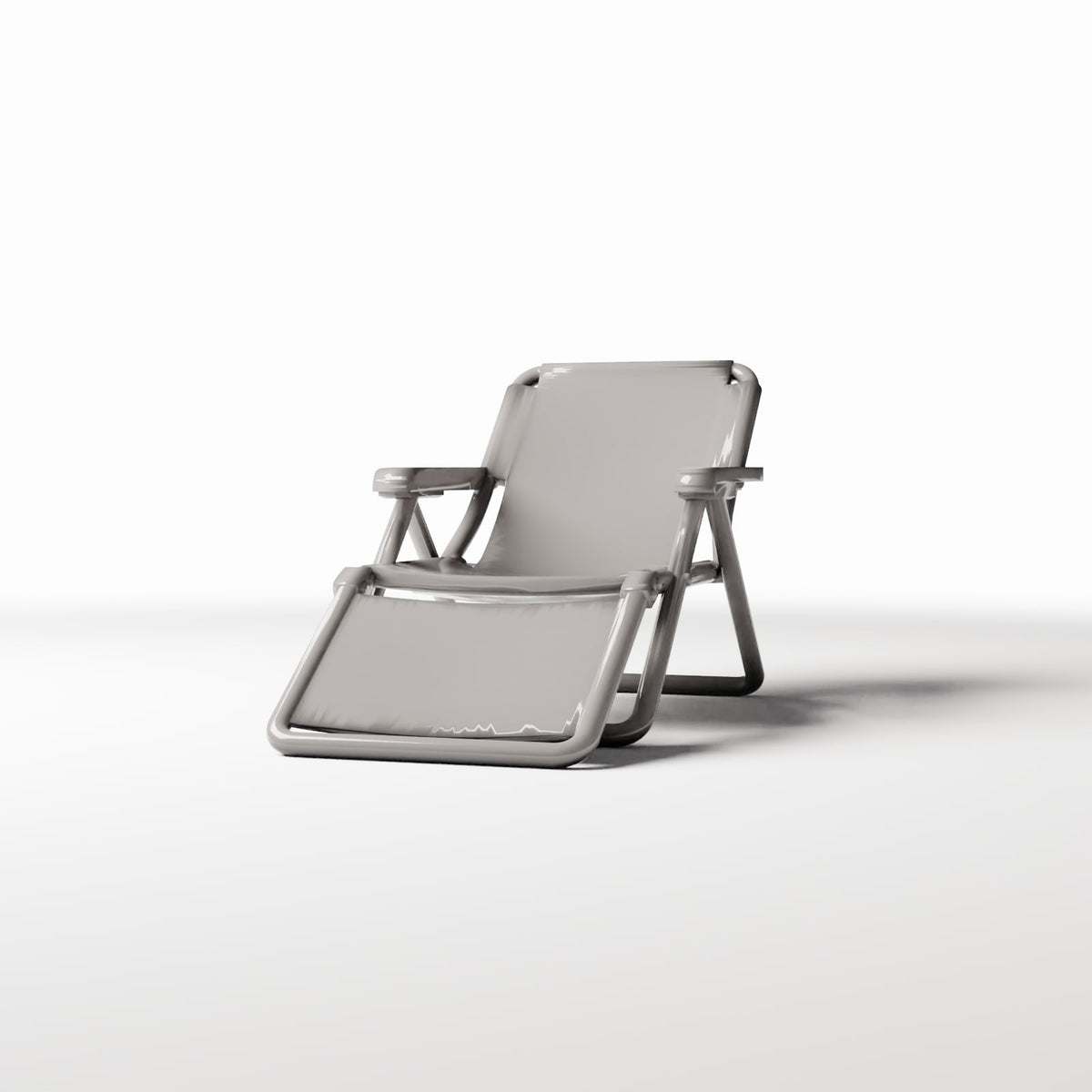 Photo produit pour diorama et modélisme 0 : Mobilier de diorama : chaise longue pliante avec repose-jambes (Ref. 648D)
