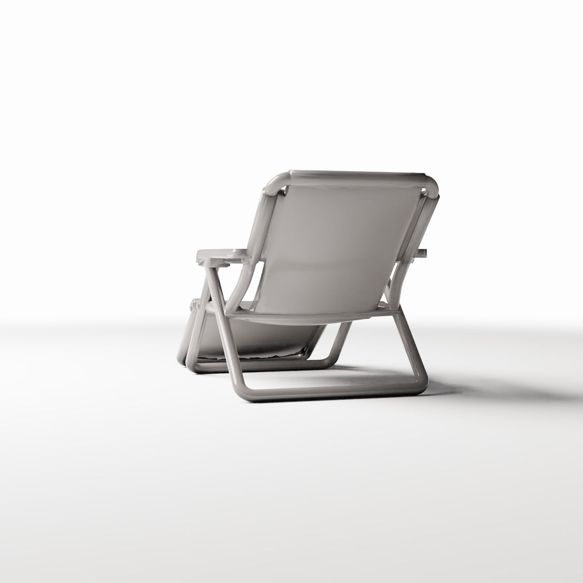 Photo produit pour diorama et modélisme 3 : Mobilier de diorama : chaise longue pliante avec repose-jambes (Ref. 648D)