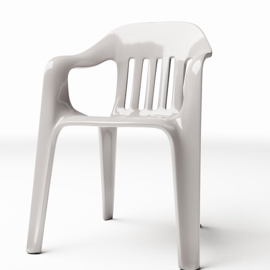 Photo produit pour diorama et modélisme 0 : Mobilier de diorama : chaise en plastique avec accoudoirs (Ref. 652D)