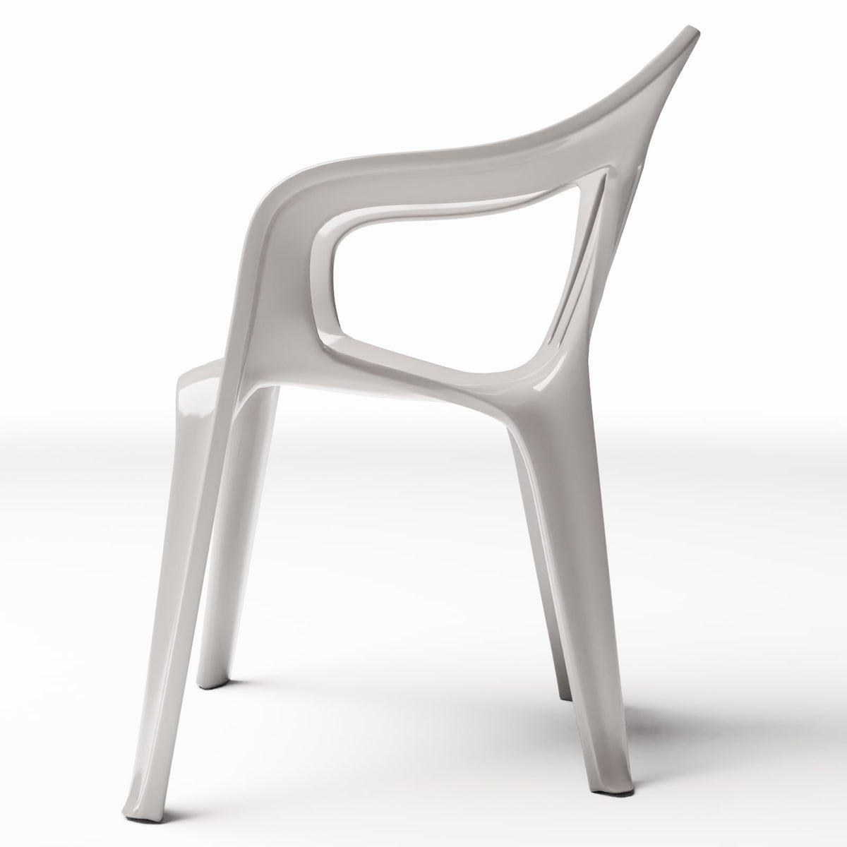 Photo produit pour diorama et modélisme 2 : Mobilier de diorama : chaise en plastique avec accoudoirs (Ref. 652D)