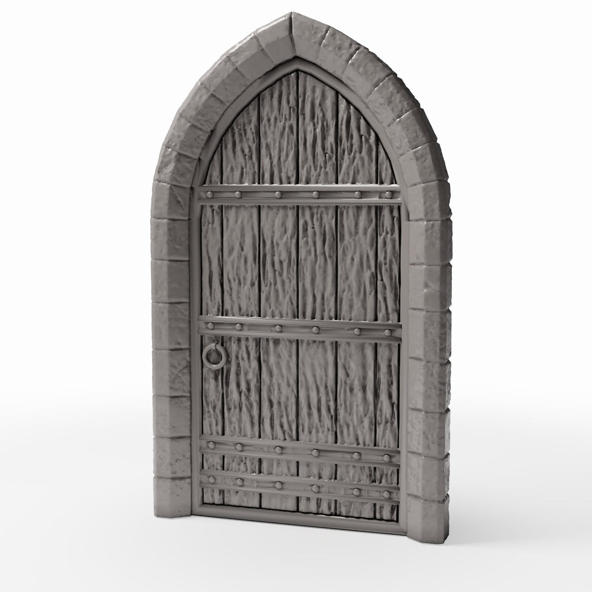 Photo produit pour diorama et modélisme 0 : Bâtiment de diorama : porte d’église détaillée avec encadrement en pierre (Ref. 662D)