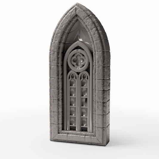 Photo produit pour diorama et modélisme 0 : Architecture de diorama : fenêtre d’église étroite à arc brisé (Ref. 665D)