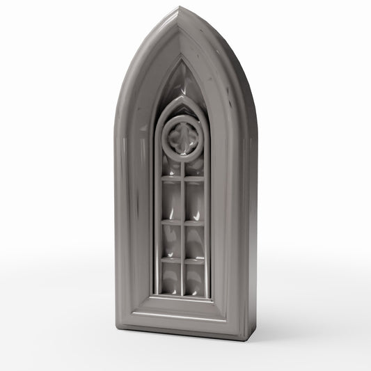 Photo produit pour diorama et modélisme 0 : Bâtiments de diorama : fenêtre d’église gothique étroite (Ref. 667D)