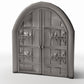 Photo produit pour diorama et modélisme 0 : Bâtiment de diorama : large portail d’église à deux vantaux (Ref. 669D)
