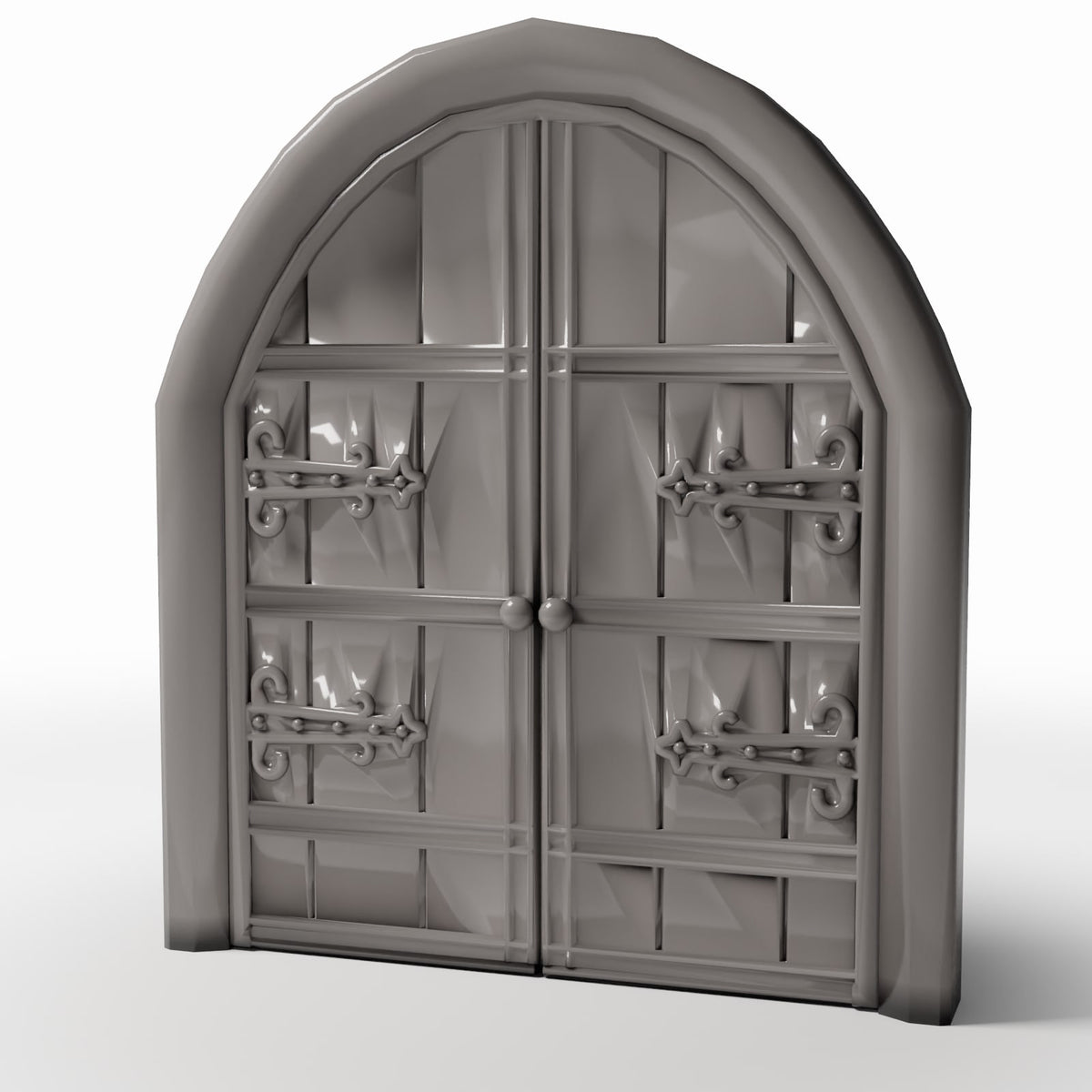 Photo produit pour diorama et modélisme 0 : Bâtiment de diorama : large portail d’église à deux vantaux (Ref. 669D)