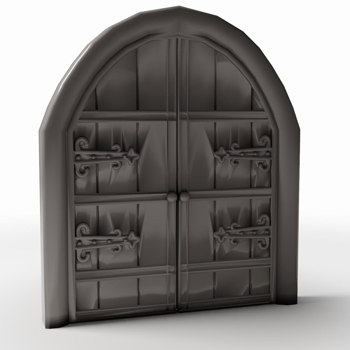 Photo produit pour diorama et modélisme 3 : Bâtiment de diorama : large portail d’église à deux vantaux (Ref. 669D)