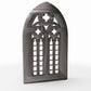 Photo produit pour diorama et modélisme 3 : Bâtiment de diorama : fenêtre d’église gothique en demi-élément (Ref. 679D)