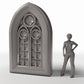 Photo produit pour diorama et modélisme 1 : Bâtiment de diorama : fenêtre d’église gothique à remplage (Ref. 680D)