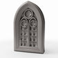 Photo produit pour diorama et modélisme 0 : Bâtiment de diorama : fenêtre d’église gothique à remplage (Ref. 680D)