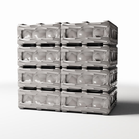 Photo produit pour diorama et modélisme 0 : Stockage pour diorama : pile de caisses en bois (Ref. 696D)