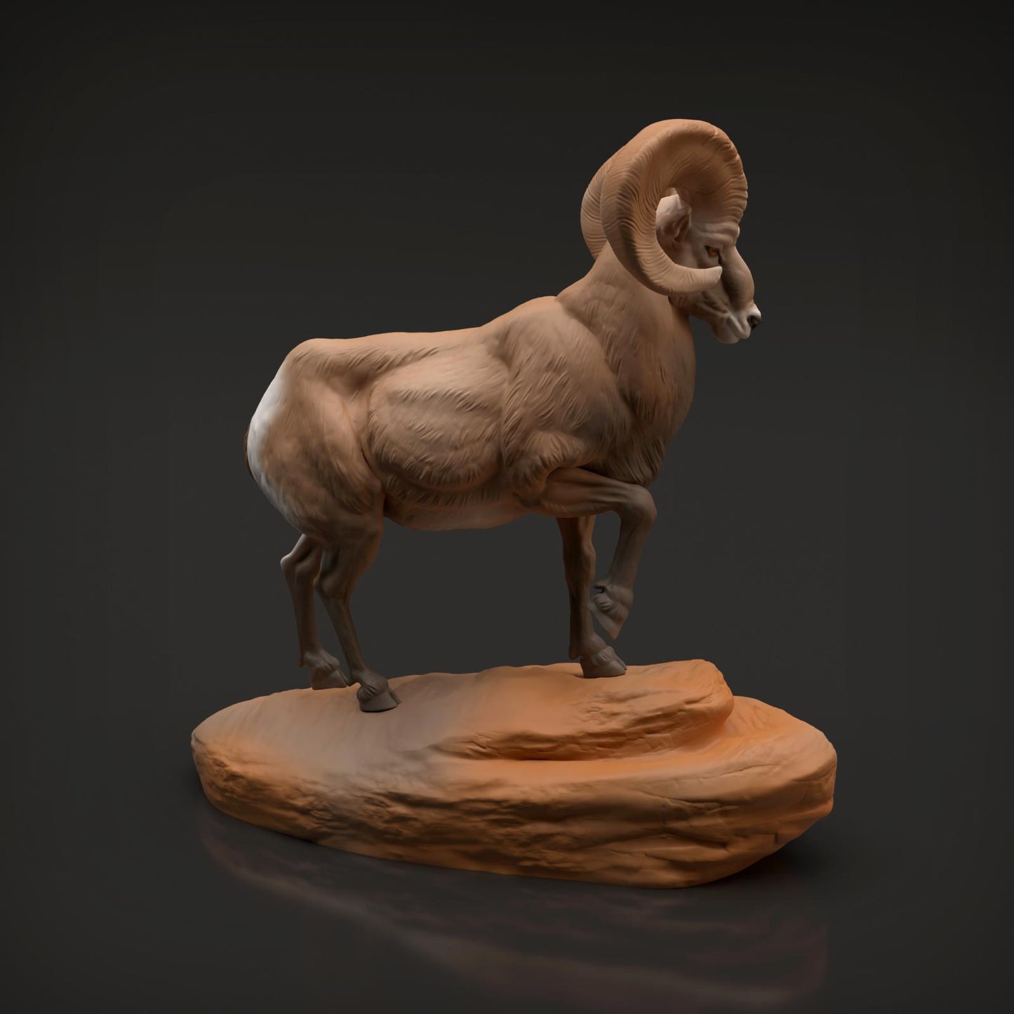 Photo de produit Figurine d'animal Diorama, Modélisme : 0 : Figurine d'animal sauvage : Mouflon (Réf 01_01_89)