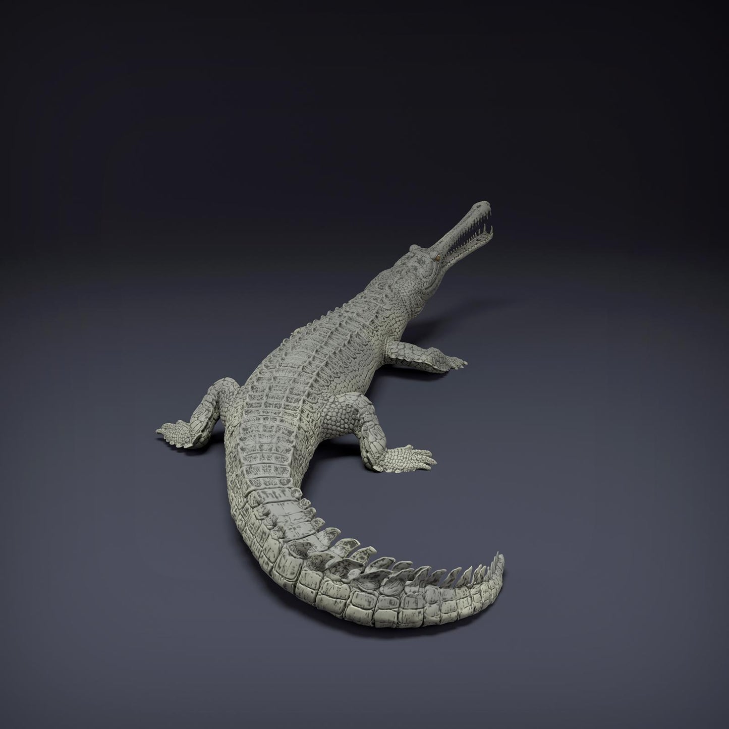 Photo de produit Figurine animale diorama, modélisme : 0 : Figurine animale de jungle : Gharial du Gange – Gharial (Réf 01_01_80)