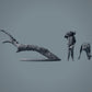 Figur d'animal sauvage : Léopard africain sur arbre (23_02_17)