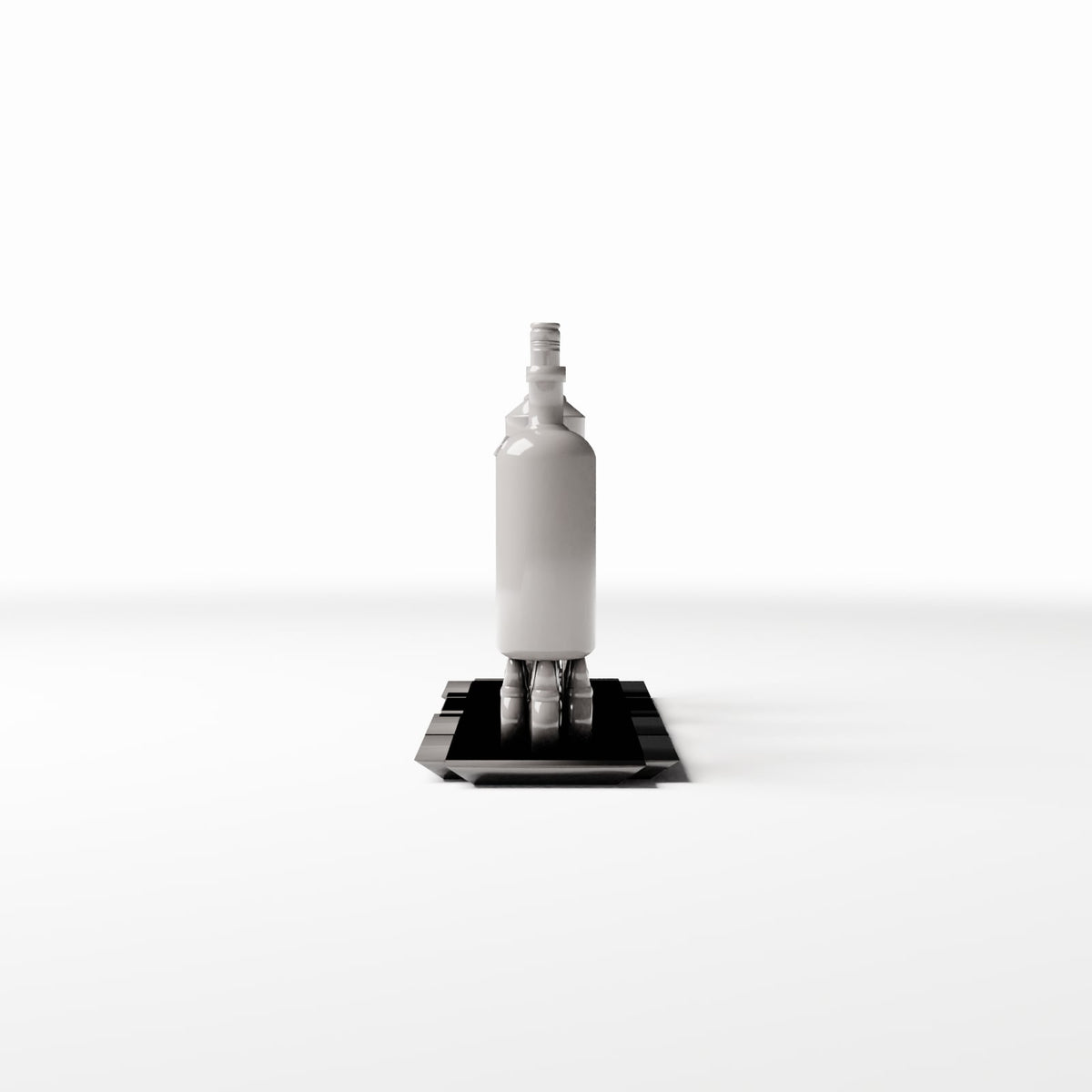 Photo produit pour diorama et modélisme 2 : Cuisine de diorama : bouteilles de boissons sur présentoir (Ref. 716D)