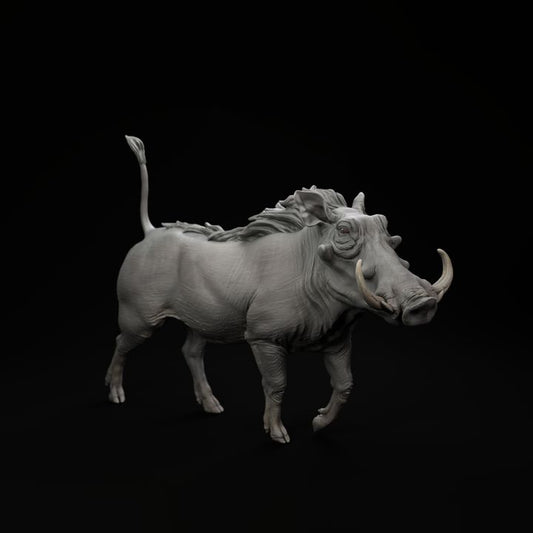 Photo de produit figurine animale Animal Den Miniatures 0 : figurine d’animal sauvage : phacochère africain (25_08_13)