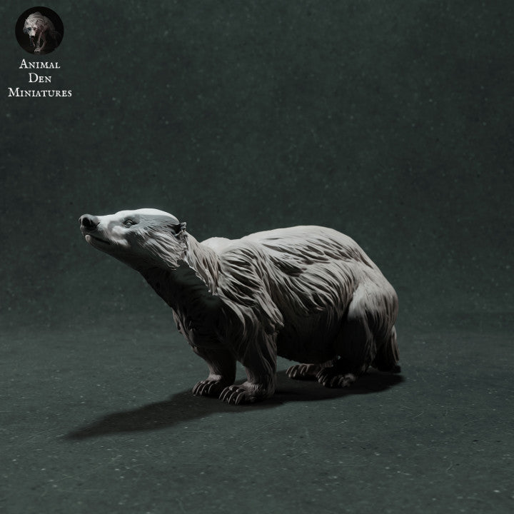 Photo produit figurine animale Animal Den Miniatures 0 : figurine d’animal sauvage : blaireau européen (22_11_08)
