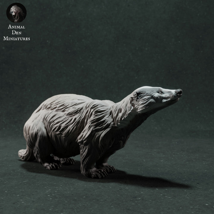 Photo produit figurine animale Animal Den Miniatures 1 : figurine d’animal sauvage : blaireau européen (22_11_08)