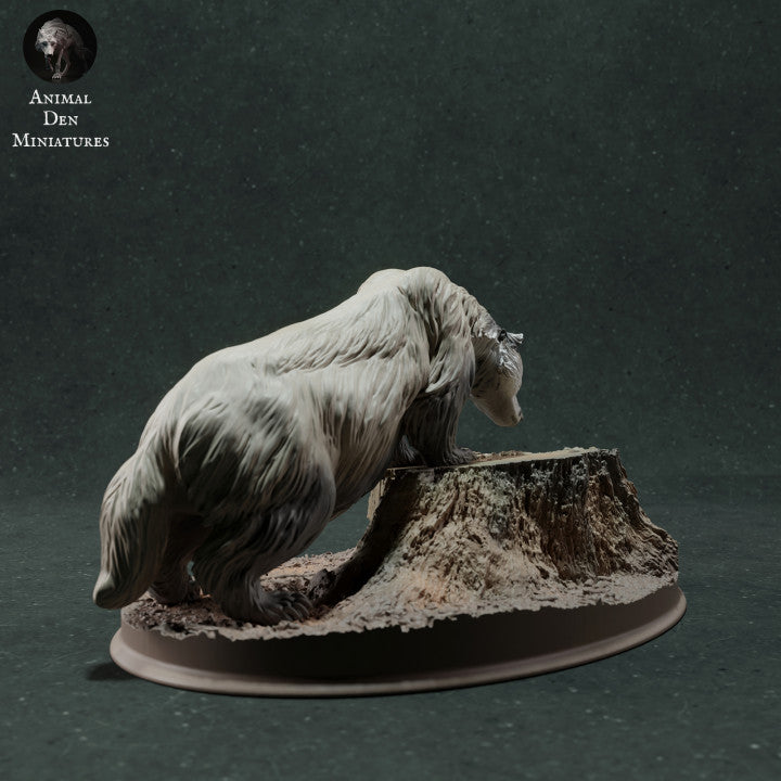 Photo de produit figurine animale Animal Den Miniatures 3 : figurine d’animal sauvage : blaireau européen - reniflant (22_11_09)
