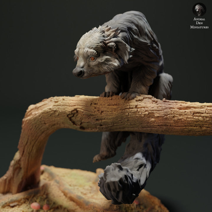 Photo produit figurine animale Animal Den Miniatures 2 : figurine d’animal sauvage : binturong - grimpant (23_05_07)