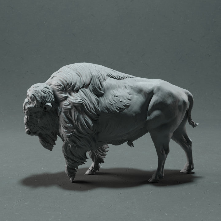 Photo du produit figurine animale Animal Den Miniatures 1 : figurine d’animal sauvage : bison américain (22_10_15)