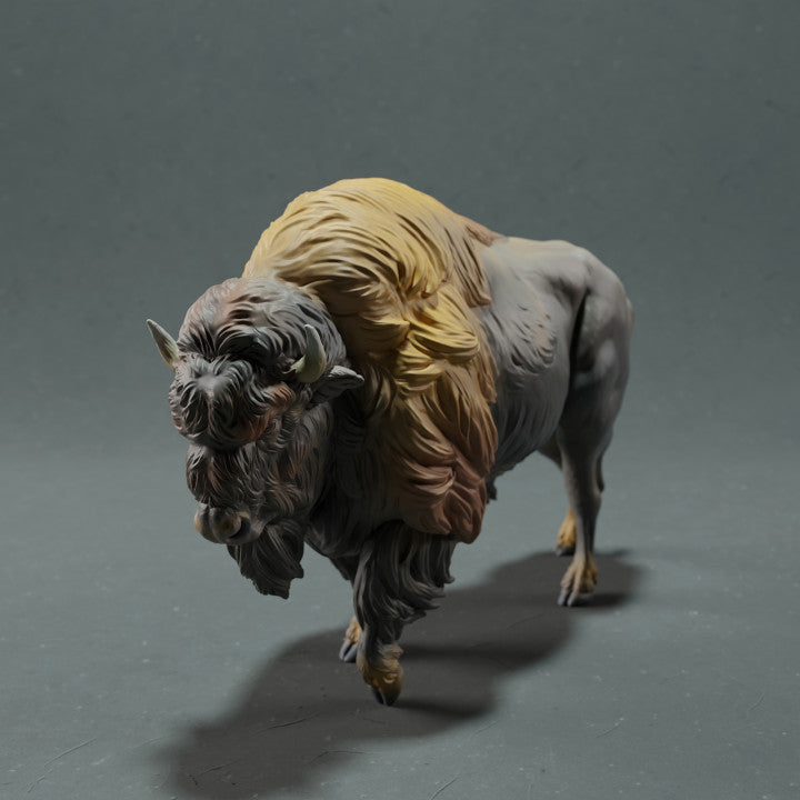 Photo produit figurine animale Animal Den Miniatures 2 : animal sauvage, figurine animale : bison d’Amérique (22_10_15)