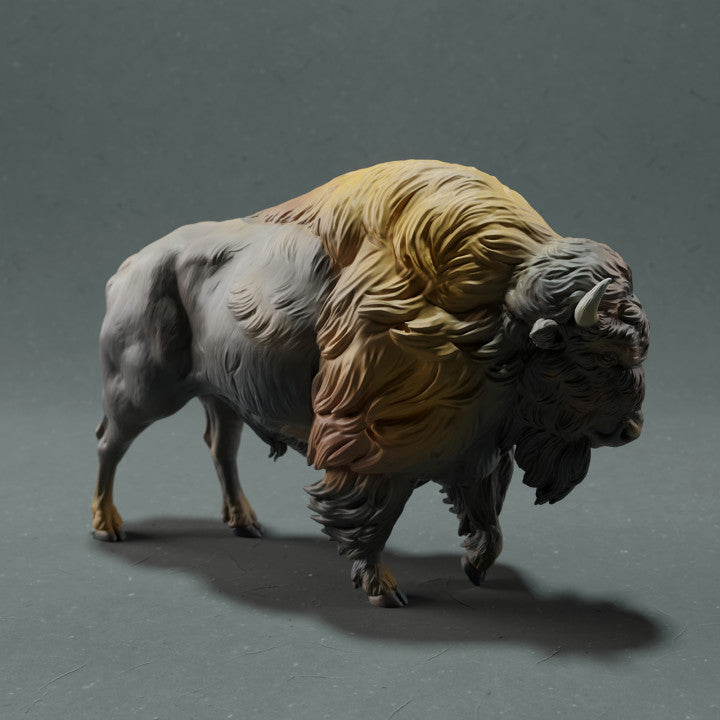 Photo du produit figurine animale Animal Den Miniatures 3 : animal sauvage : bison d’Amérique (22_10_15)