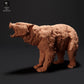 Photo de produit Figurine d'animal Diorama, modélisme : 0 : Ours noir rugissant : Animaux du Nord