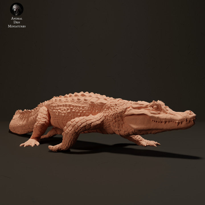 Photo du produit figurine animale Animal Den Miniatures 0 : figurine de reptile : caïman noir (23_06_05)