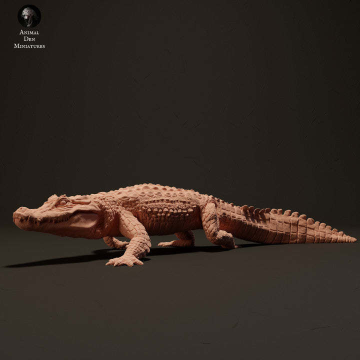 Photo du produit figurine animale Animal Den Miniatures 1 : figurine de reptile : caïman noir (23_06_05)