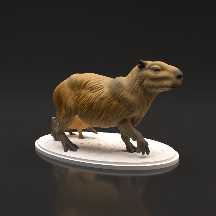 Photo produit figurine animale Animal Den Miniatures 4 : figurine d’animal sauvage : capybaras (22_06_05)